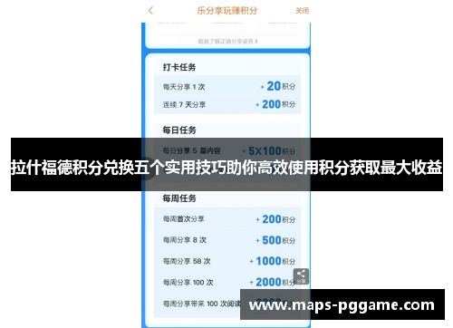 拉什福德积分兑换五个实用技巧助你高效使用积分获取最大收益